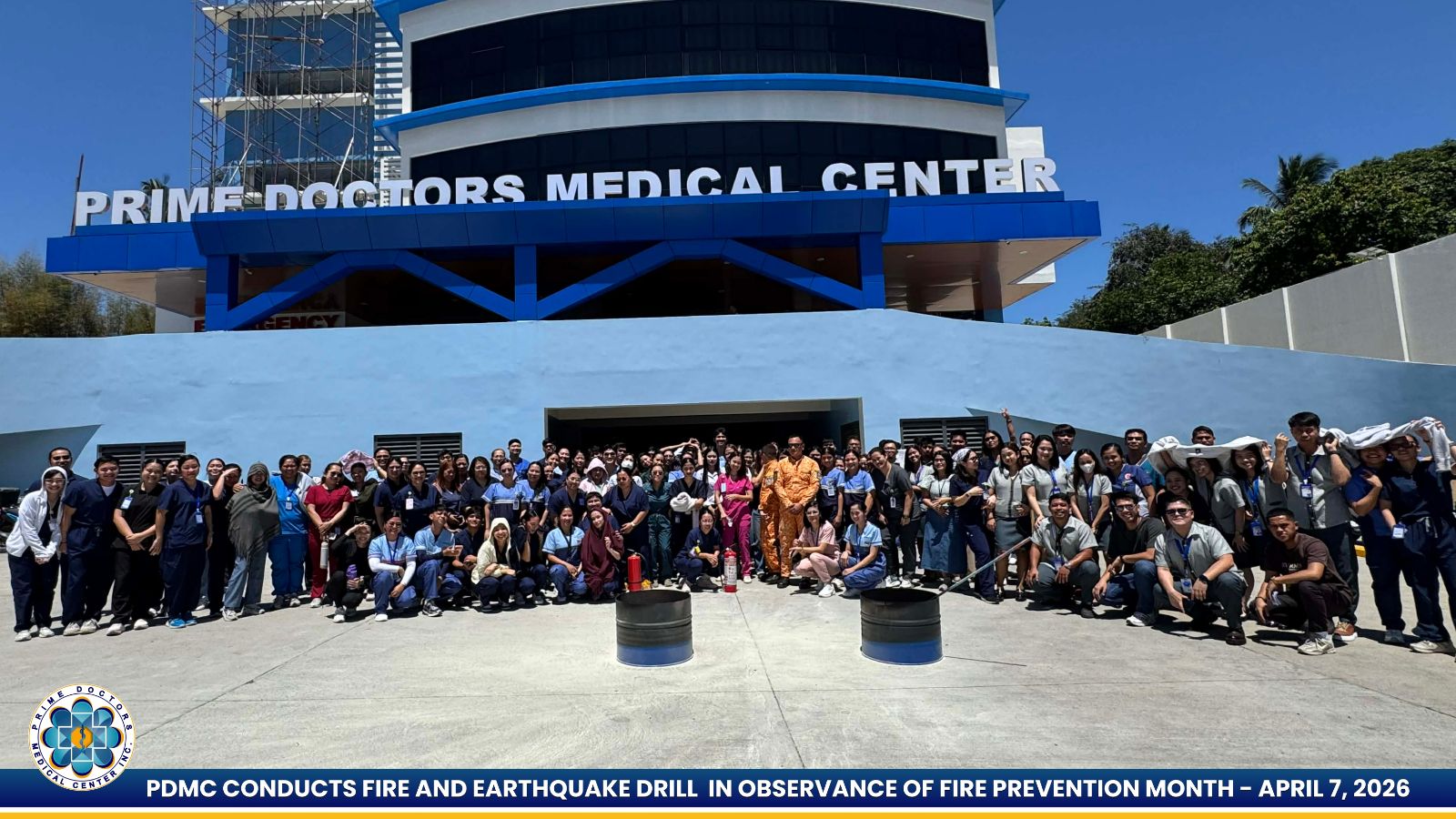 PDMCI CONDUCTS FIRE AND EARTHQUAKE DRILL IN OBSERVANCE OF FIRE PREVENTION MONTH